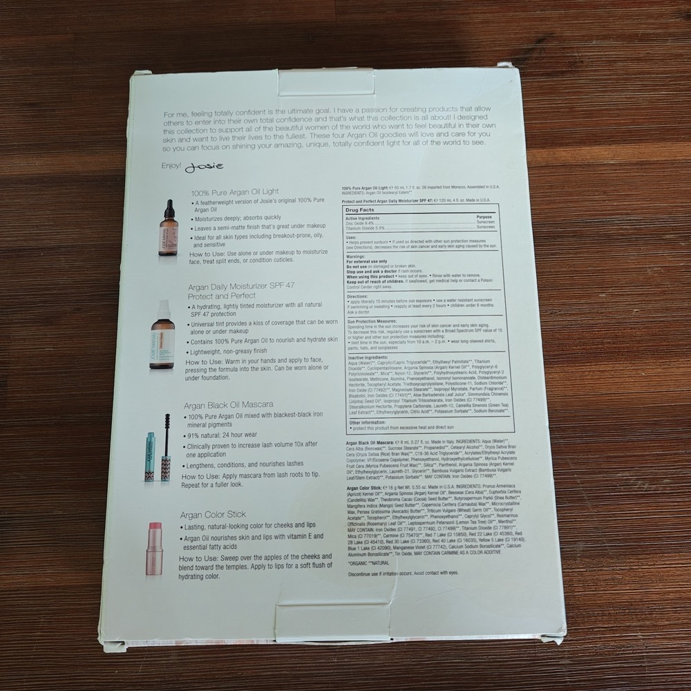 Josie Maran Argan Total Confidence Collection [Box Is Damaged] READ DESCRIPTION - Picture 3 of 10